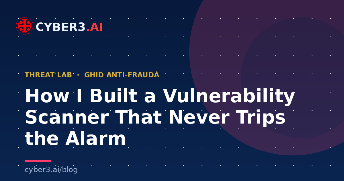 How I Built a Vulnerability Scanner That Never Trips the Alarm